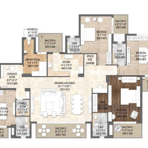 3490 sqft